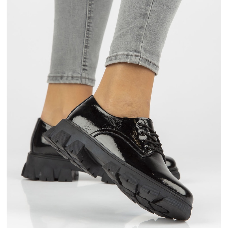 Bőr cipő Filippo DP3153 / 22 Bk fekete 1