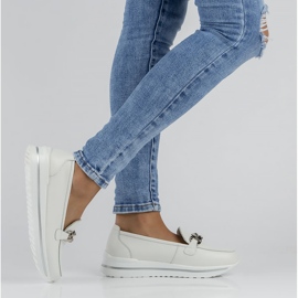 Bőr cipő Filippo DP3555 / 22 Wh fehér 1 Bőr cipő Filippo DP3555 / 22 Wh fehér 1