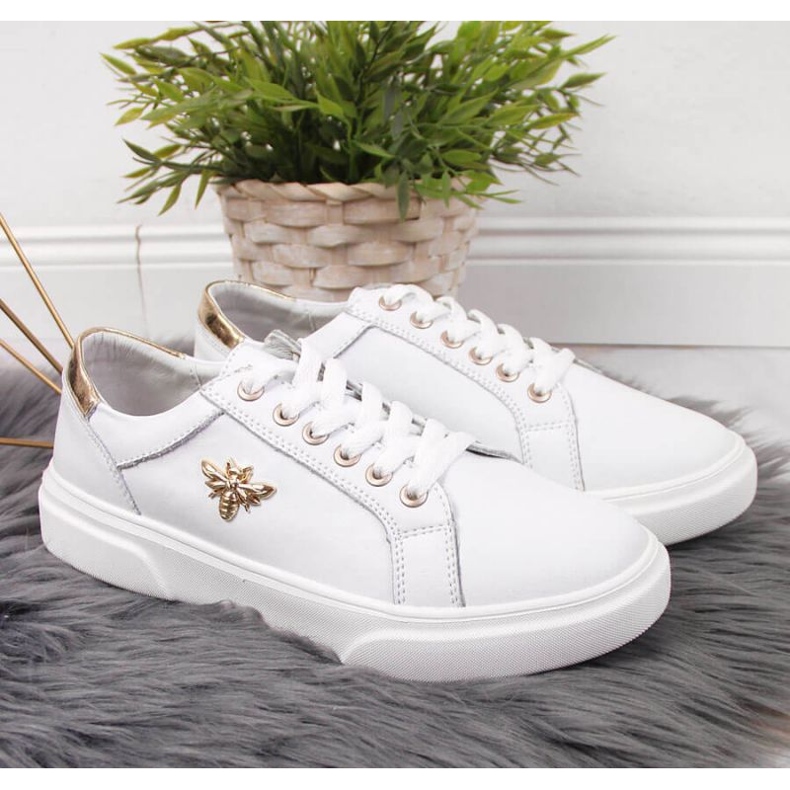 Bőr cipő Vinceza W JAN119B platform fehér 2