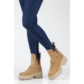 Velúr csizma Filippo 30065 teve bézs barna 1