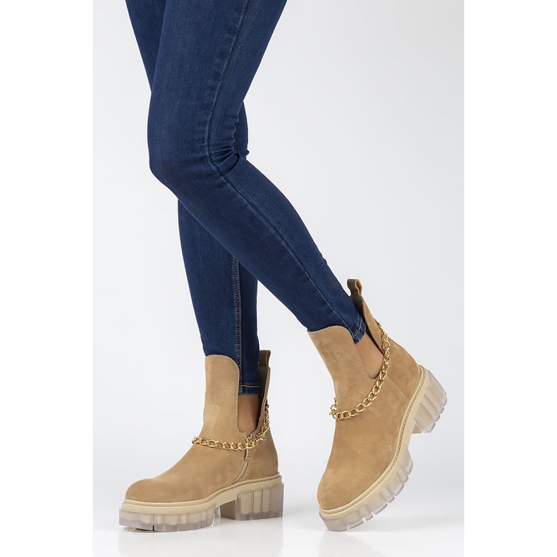 Velúr csizma Filippo 30065 teve bézs barna 1