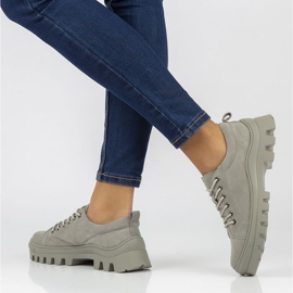 Bőr FILIPPO DP3522 / 22 Gr szürke tornacipő 1