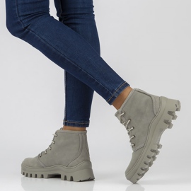 Bőr tornacipő Filippo DBT3523 / 22 Gr szürke 1