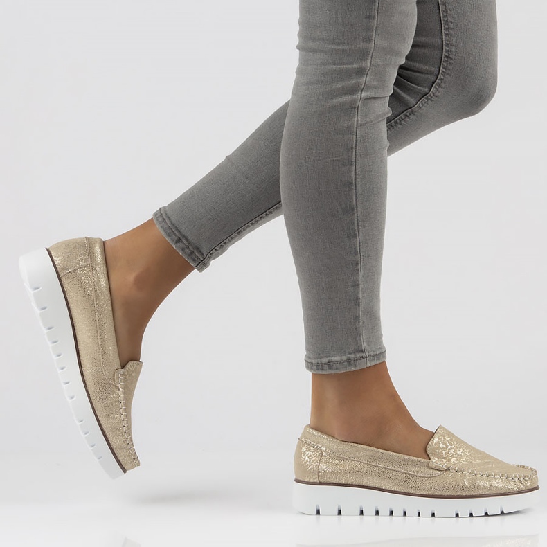 Bőr naplopók Filippo DP3534 / 22 Go golden aranysárga 1