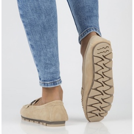 Bőr naplopók Filippo DP3613 / 22 Legyen bézs 2