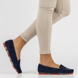 Bőr naplopók Filippo DP2037 / 22 Nv Rd sötétkék 1