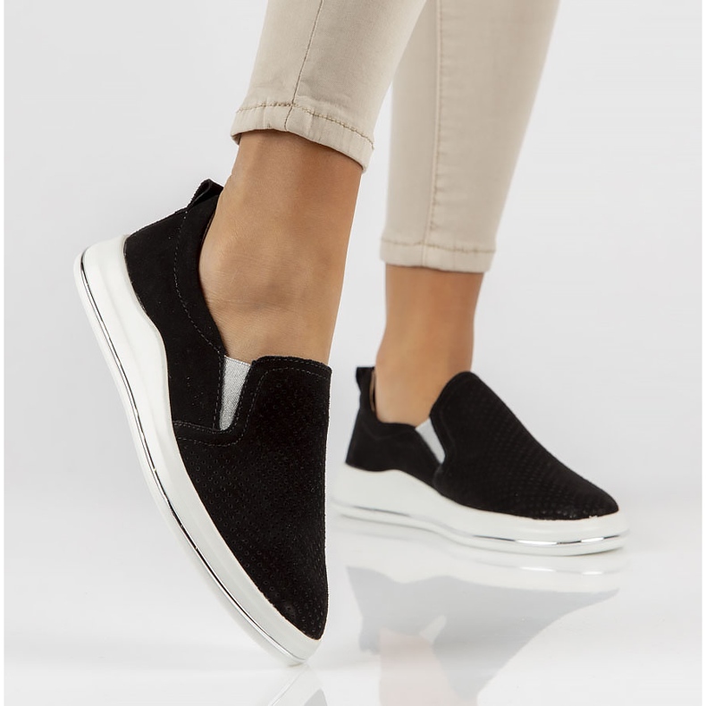 Bőr cipő Filippo DP3622 / 22 Bk fekete 1