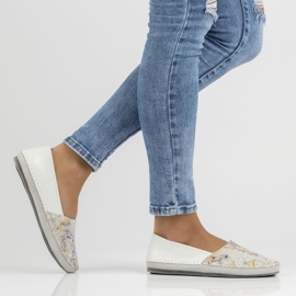 Bőr cipő Filippo DP031 / 22 Wh Yl fehér sárga 1 Bőr cipő Filippo DP031 / 22 Wh Yl fehér sárga 1