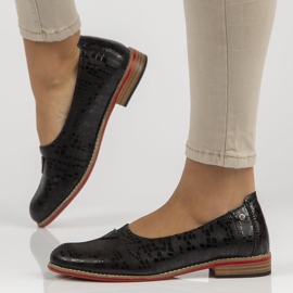 Bőr cipő Filippo DP3545 / 22 Bk fekete 1