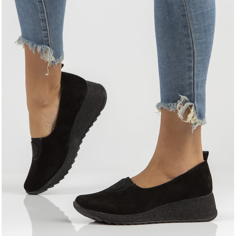 Bőr cipő Filippo DP3646 / 22 Bk fekete 1