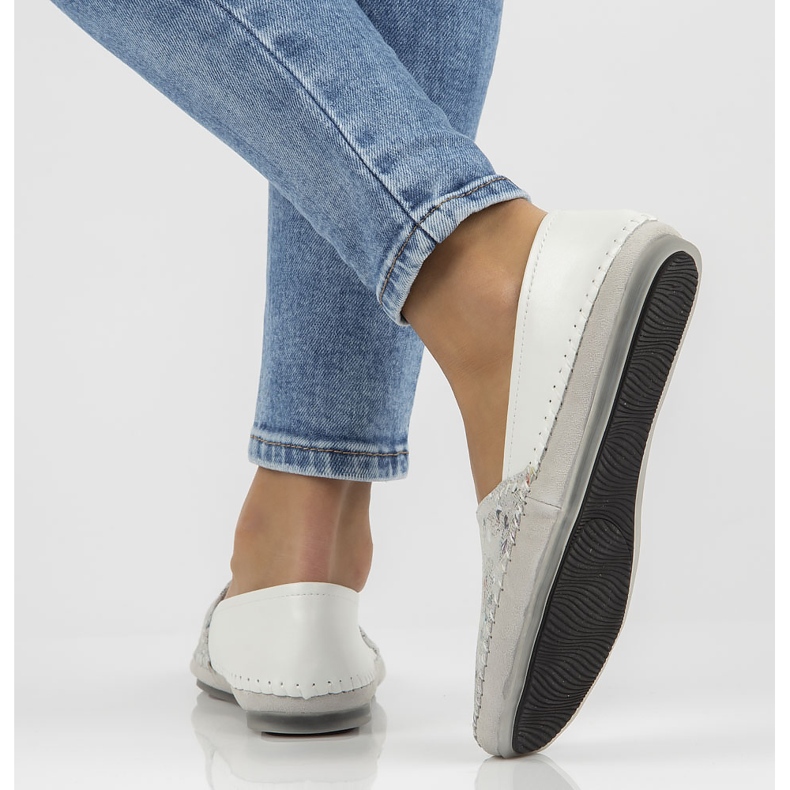 Bőr cipő Filippo DP031 / 22 Wh Bl fehér kék 2