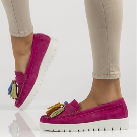 Bőr cipő Filippo DP3535 / 22 Fh rózsaszín 1