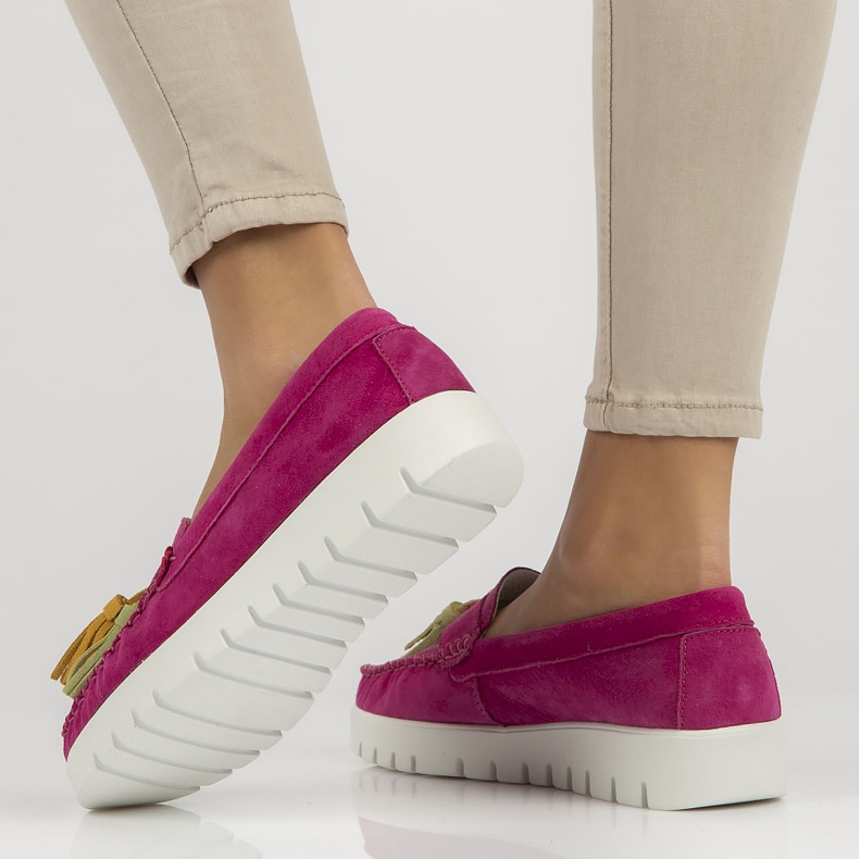 Bőr cipő Filippo DP3535 / 22 Fh rózsaszín 2