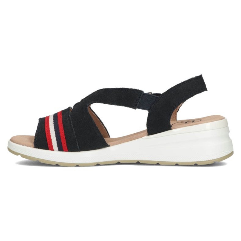 Bőr szandál Filippo DS3500 / 22 Nv sötétkék 2