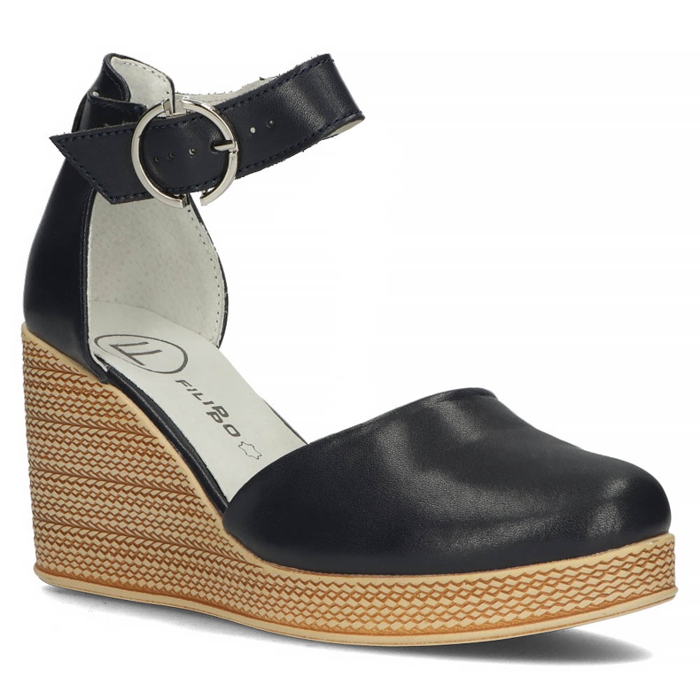 Bőr szandál Filippo DP3519 / 22 Nv sötétkék 1