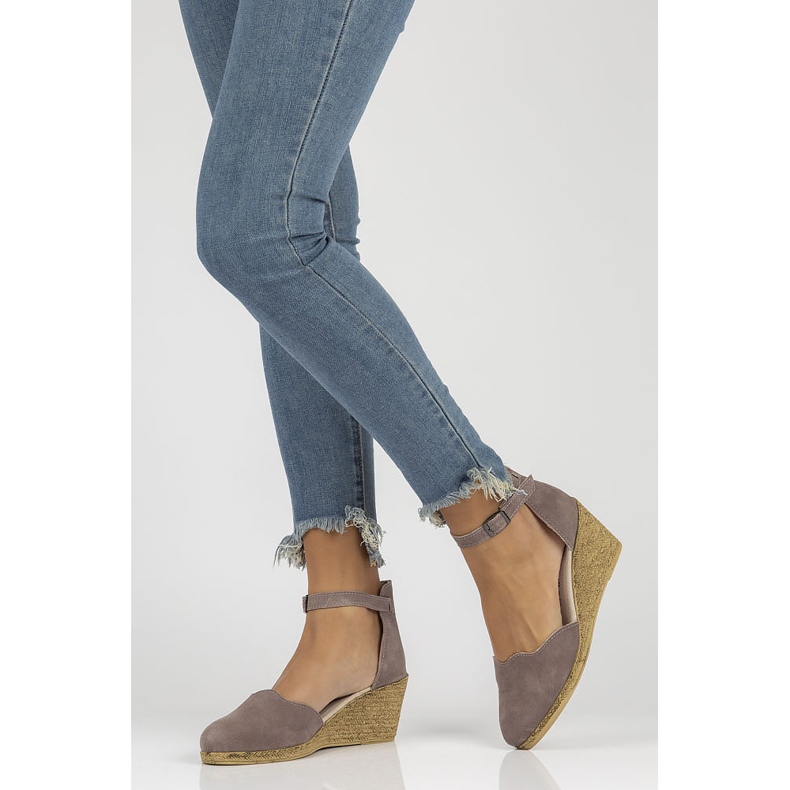 Bőr szandál Filippo DS1394 / 22 Sd hanga-bézs 2