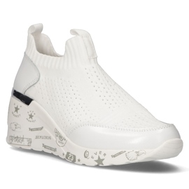 Bőr cipő Filippo DP3551 / 22 Wh fehér 1