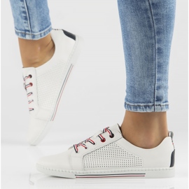 Bőr cipő Filippo DP008 / 22 Wh fehér 2 Bőr cipő Filippo DP008 / 22 Wh fehér 2