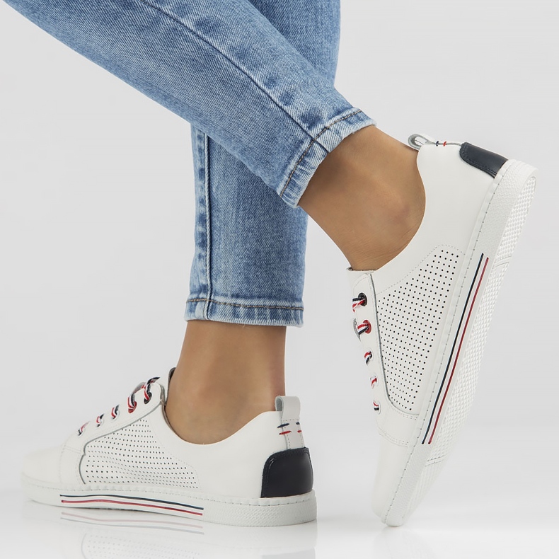 Bőr cipő Filippo DP008 / 22 Wh fehér 1 Bőr cipő Filippo DP008 / 22 Wh fehér 1