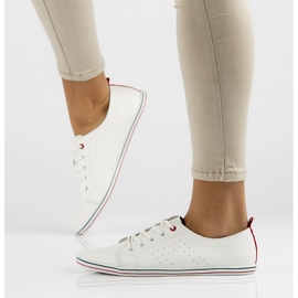 Bőr cipő Filippo DP073 / 22 Wh fehér 1