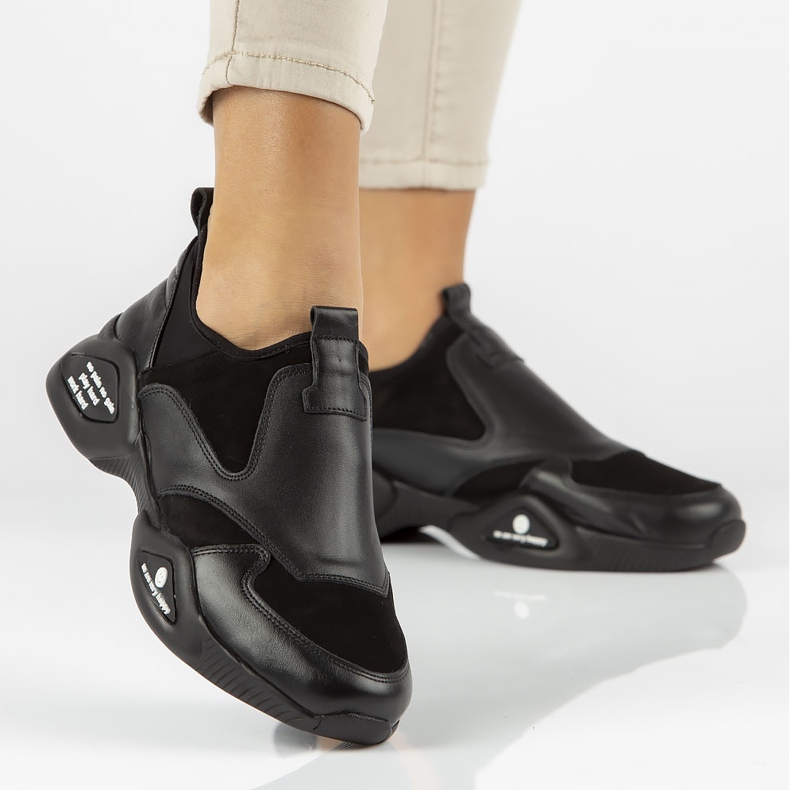 Bőr cipő Filippo DP3911 / 22 Bk fekete 1