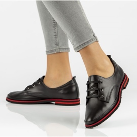 Bőr cipő Filippo DP3917 / 2022 Bk fekete 1 Bőr cipő Filippo DP3917 / 2022 Bk fekete 1