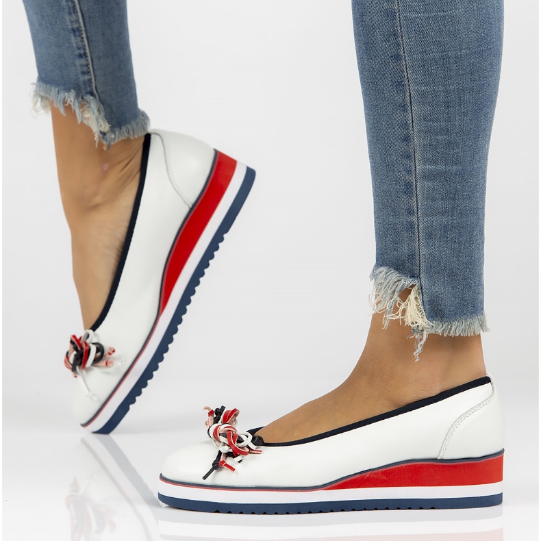 Bőr balerinák Filippo DP2159 / 22 Wh fehér 1 Bőr balerinák Filippo DP2159 / 22 Wh fehér 1