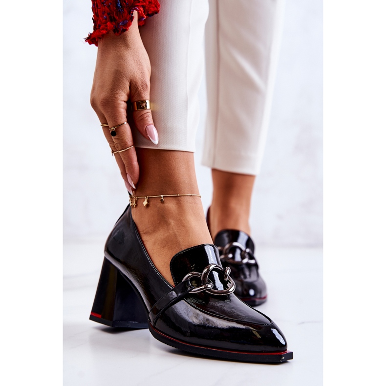 S.Barski Elegáns Pumpák Egy Fekete Callim 1