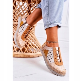 Női bőrcipő Maciejka Sárga 03339-44 2