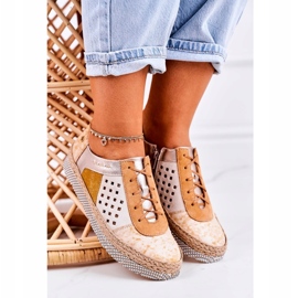 Női bőrcipő Maciejka Sárga 03339-44 3