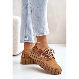 Velúr Cipők A Barna Hipnózis Platformon 1