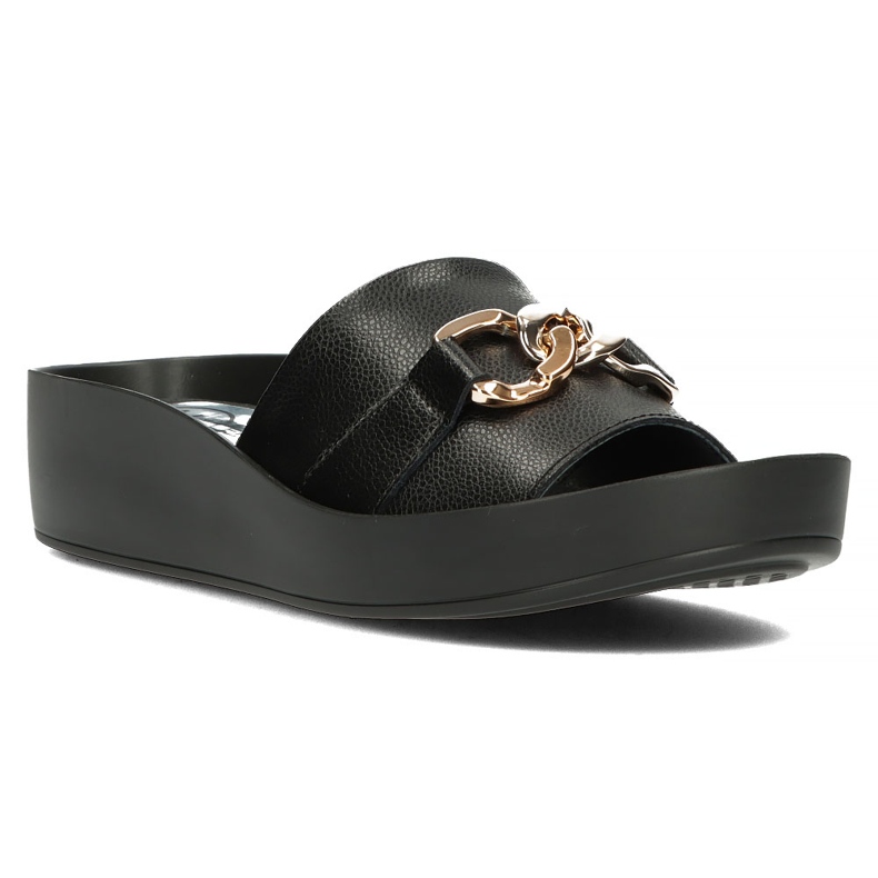 Bőr papucs Filippo DK3590 / 22 Bk fekete 3