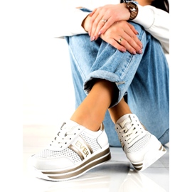 Ever Női sportcipő Filippo DP1414 fehér és arany aranysárga 2