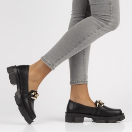 Bőr cipő Filippo DP3221 / 22 Bk fekete 2