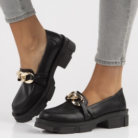 Bőr cipő Filippo DP3221 / 22 Bk fekete 1