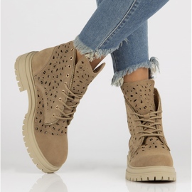 Bőr csizma Filippo DBT3717 / 22 Legyen bézs 1 Bőr csizma Filippo DBT3717 / 22 Legyen bézs 1