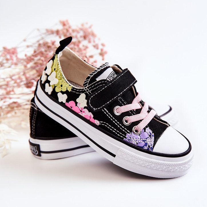 PA1 Gyerek tornacipő Fabric Print Black Buster fekete 2