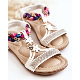 Gyermek fehér Sammi Slip On Szandál 2