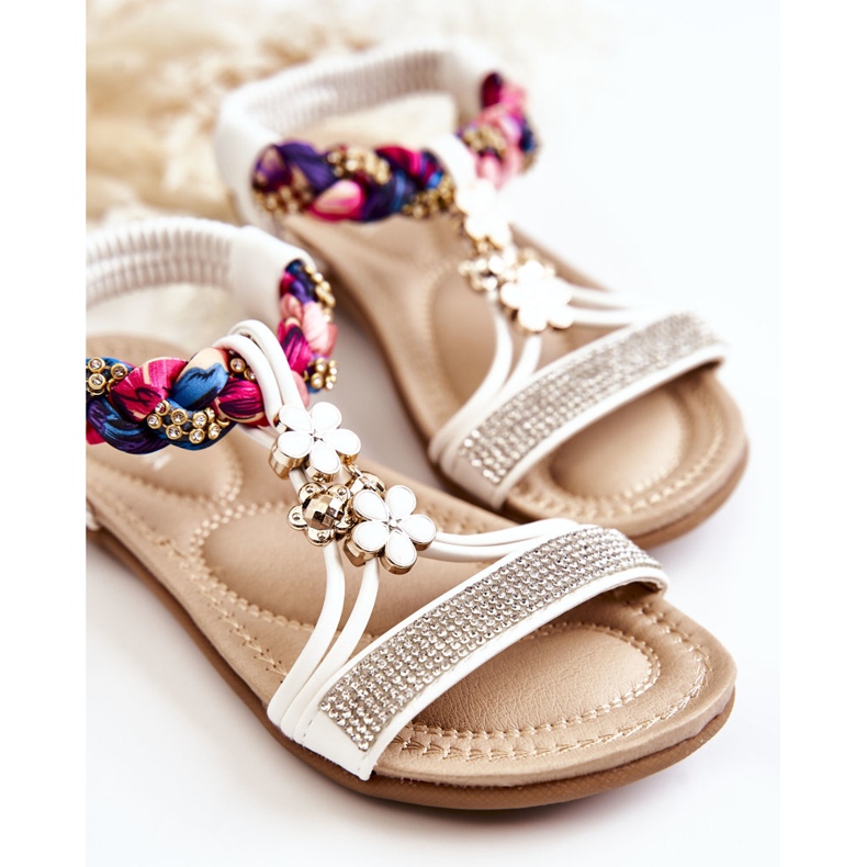 Gyermek fehér Sammi Slip On Szandál 2