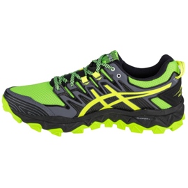 Asics Gel-FujiTrabuco 7 M 1011A197-300 fekete szürke zöld sárga 1