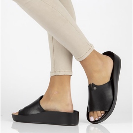 Bőr papucs Filippo DK2059 / 22 Bk fekete 2