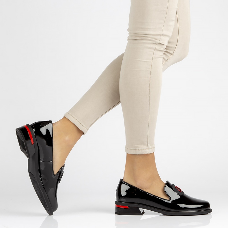 Bőr cipő Filippo DP3720 / 22 Bk fekete 2