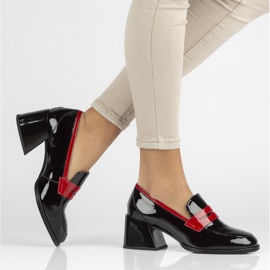 Bőr szivattyúk Filippo DP3727 / 22 Bk fekete piros 1