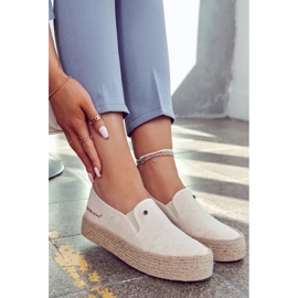 Női Espadrilles On The Platform Cross Jeans JJ2R4014C Bézs 2