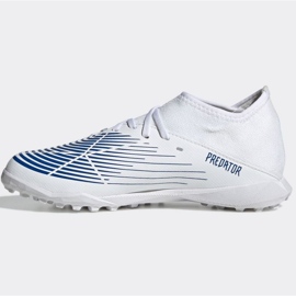 Adidas Predator Edge.3 Tf Jr GZ2896 futballcipő fehér fehér 1