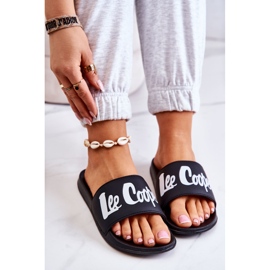 Lee Cooper LCW-22-42-1004 fekete női papucs fehér 1