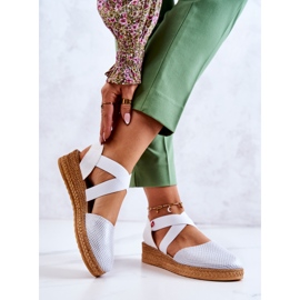 Divatos női espadrillák Big Star JJ276036 fehér 1 Divatos női espadrillák Big Star JJ276036 fehér 1