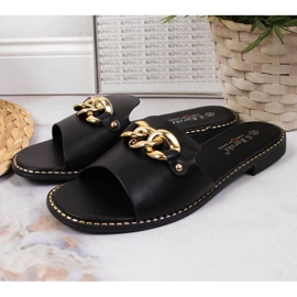 Fekete papucs lánccal W S. Barski 2 Fekete papucs lánccal W S. Barski 2