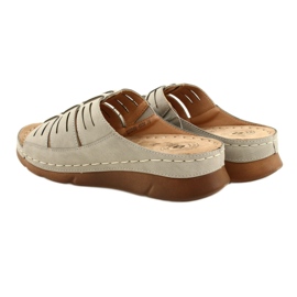 Evento Női flip flopok nyílt munkával, 22SD98-4536 szürke mintázat 6