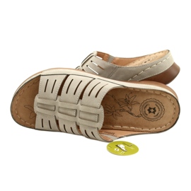 Evento Női flip flopok nyílt munkával, 22SD98-4536 szürke mintázat 5